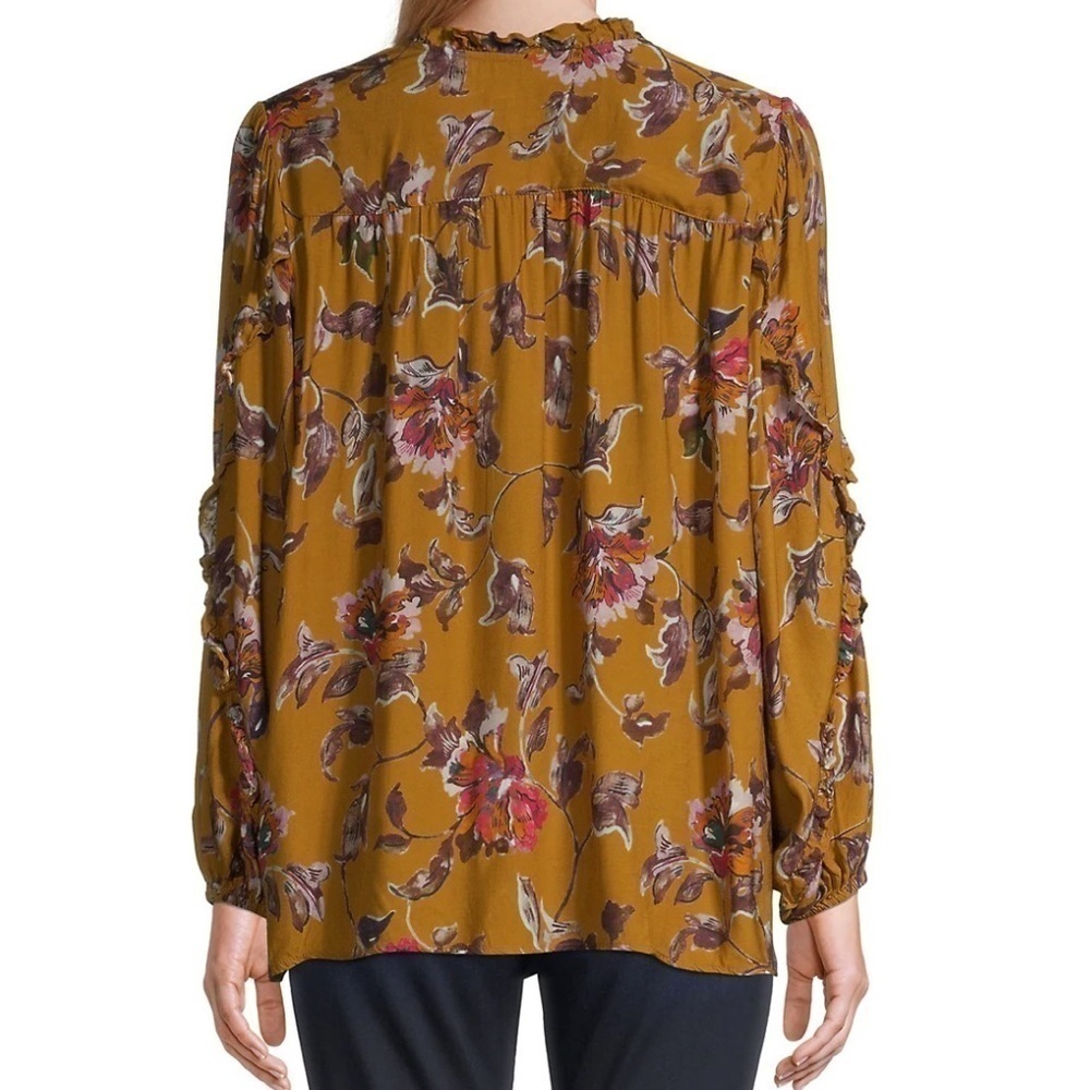 JOHNNY WAS RUFFLE DETAIL BLOUSE - Picture 2 of 14